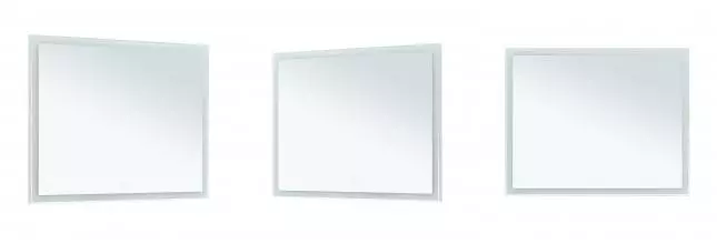 Зеркало «Aquanet» Гласс 120 с подсветкой белый глянец