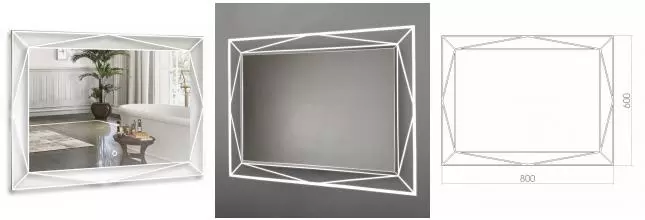 Зеркало «Azario» Креатив 80 с подсветкой