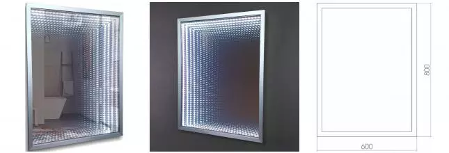 Зеркало «Azario» Торманс 60 выключатель-датчик на движение с подсветкой