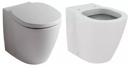 Приставной унитаз «Ideal Standard» Connect E803401 (E712801) белый с сиденьем дюропласт белое