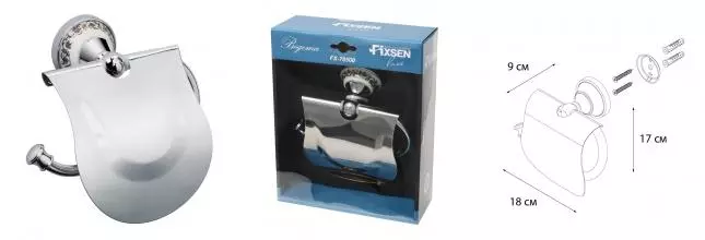 Держатель для туалетной бумаги «Fixsen» Bogema FX-78510 на стену хром