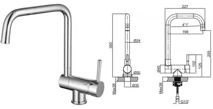 Смеситель для кухонной мойки «Allen Brau» Fenster 5.60003-00 хром