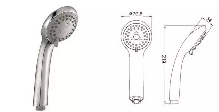 Ручная лейка «Iddis» Hand Shower A11031 хром