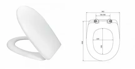 Сиденье для унитаза «Iddis» ID 136 Dp Sc дюропласт с микролифтом белое