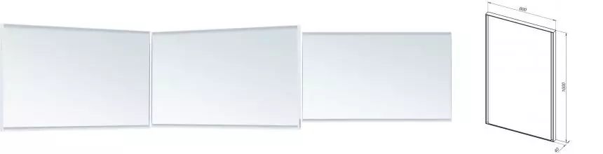 Зеркало «Allen Brau» Infinity 60/100 1.21019.WT с подсветкой белое