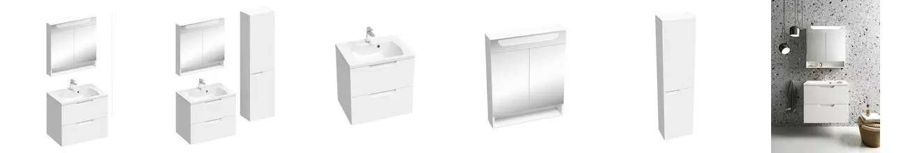 Мебель для ванной подвесная «Ravak» SD Classic II 60 белая/белая
