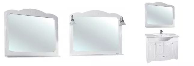 Зеркало «Bellezza» Кантри 105 без света белое