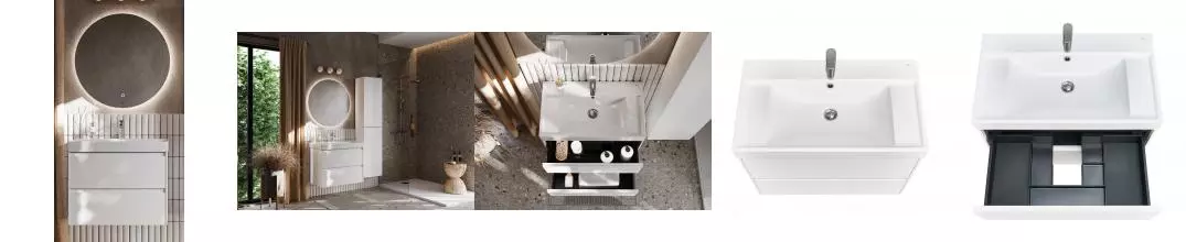 Мебель для ванной подвесная «Roca» Ona 80 белый матовый