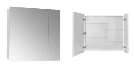 Зеркальный шкаф «Aquaton» Лондри 80 без света белый