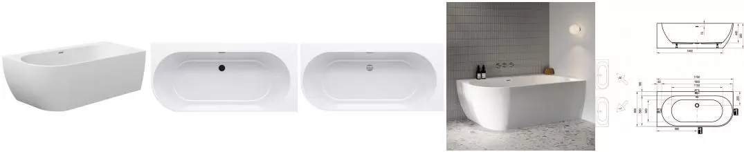 Ванна акриловая «Ravak» Freedom Corner 170/80 с ножками с сифоном белая со сливом хром правая