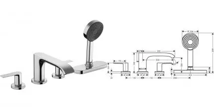 Внешняя часть смесителя «Hansgrohe» Vivenis 75444000 хром