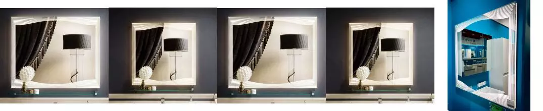 Уценка, Зеркало «Alavann» Monaco 80 с подсветкой и подогревом (52924)