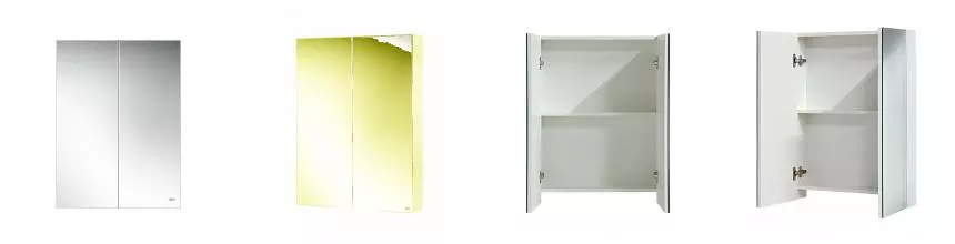 Зеркальный шкаф «Misty» Балтика 60 без света белый
