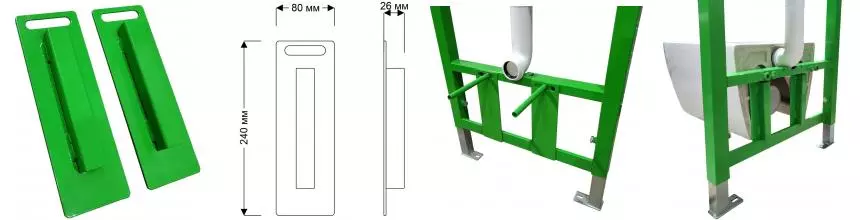 Комплект креплений для инсталляции «CTESI» Solid для унитазов с уменьшенной высотой BK0200240/1