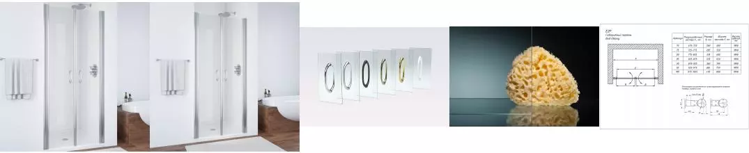 Душевая дверь «Vegas Glass» E2P 100/189 crystalvision/глянцевый хром универсальная