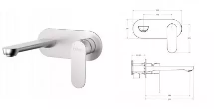 Смеситель для раковины «Cezares» STYLUS-BLI1-IN-W0 сатин