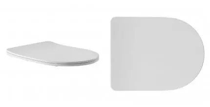 Сиденье для унитаза «Aqueduto» Ovo/Cone OVO/CON0420 ультратонкое дюропласт с микролифтом белое матовое