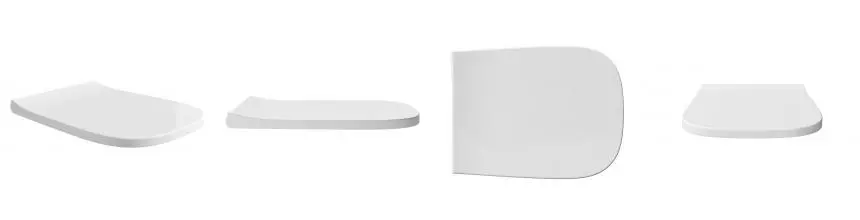 Сиденье для унитаза «Alice» Wunder MC4501S дюропласт с микролифтом белое глянцевое