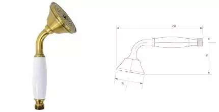 Ручная лейка «Migliore» Ricambi 32168 бронза