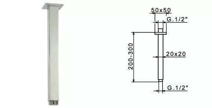 Кронштейн для верхнего душа «Migliore» Ricambi Quadro19920 20 хром