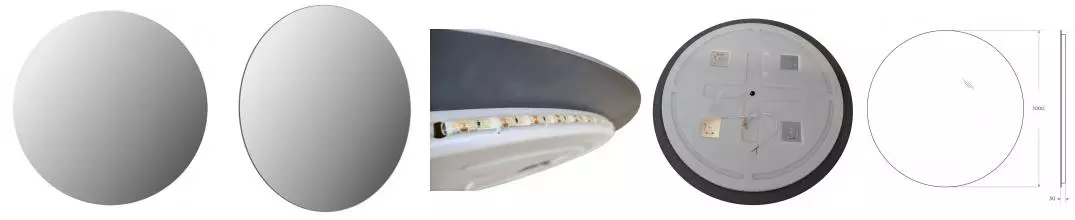Зеркало «Belbagno» SPC-INT-1000-LED 100/100 с подсветкой