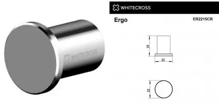 Крючок «Whitecross» Ergo ER2215CR на стену хром