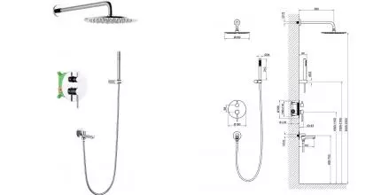 Душевая система «Timo» Saona SX-2379/00SM хром