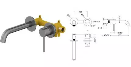 Смеситель для раковины «Timo» Saona 2372/18SM чёрное золото