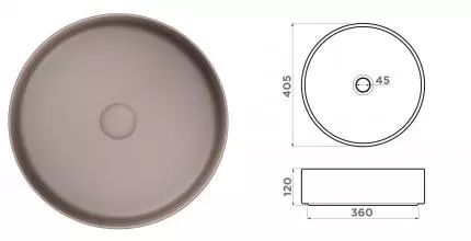 Раковина «Omoikiri» Mira-BG 40/40 искусственный камень бежево-серая