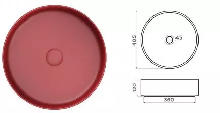 Раковина «Omoikiri» Mira-PO 40/40 искусственный камень портвейн малиновый