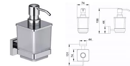 Дозатор для мыла «Timo» Selene 10039 хром